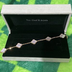 Van Cleef & Arpels Gold and White Bracelet